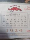 1924, Vacuum Oil Company, Mobil, Calendar.