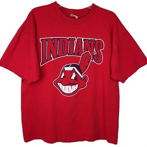 Camiseta de béisbol rara vintage de los años 90 Try Cleveland Indians MLB - talla XL para hombre - Imagen 1 de 12