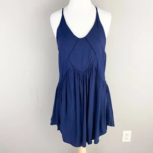 Romeo + Juliet Couture dunkelblau Cutaway Swing Kleid Spaghettiträger Medium - Bild 1 von 6