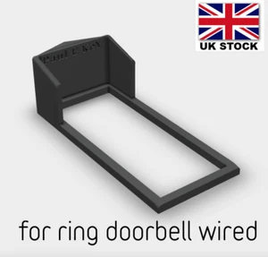 Rain Sun Cover for Ring Wired Video Doorbell Clip on Made in the UK - Picture 1 of 8