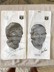 DCC: 1976 Safelon MLB 2-seitige Kunststoff Brotzeittasche Pete Rose Johnny Bench - Bild 1 von 1
