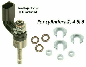 Fuel Injector Seal Kit For Audi Q7 VW CC Touareg Cayenne 3.6L V6 Lower Set of 3
