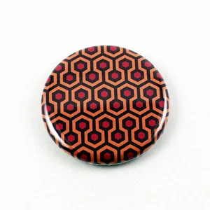 Overlook Hotel Carpet Pattern 1 1/4 Inch Pinback button -The Shining Kubrik King - Picture 1 of 3