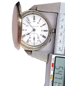 Pocket watch Henry Moser. Hunter pocket watch ,nickel chrome case - Picture 1 of 11