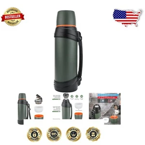 Thermo Technology 85oz Insulated Flask - Keeps Drinks Hot & Cold for 12 Hours - Picture 1 of 15