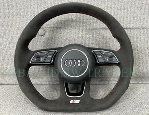 Volante Original Audi Alcantara S-Line A3 S3 RS3 Q2 8V 8Y A1 S1 GB Manual - Imagen 1 de 6