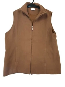Fan International Ladies Waistcoat Soft Warm Size 20 Brown. - Picture 1 of 4