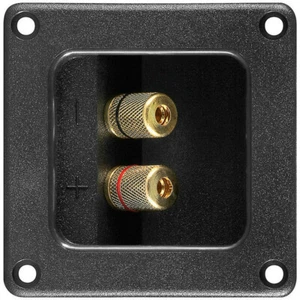 Goobay 11698 Lautsprecher-Terminal 2 pol rechteckig Kabel/Bananenstecker6/4mm  - Bild 1 von 2