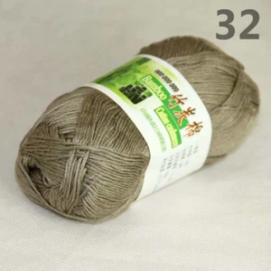 1ball×50g Soft Natural Smooth Bamboo Cotton hand Knitting Yarn 932 Mocha - Picture 1 of 24