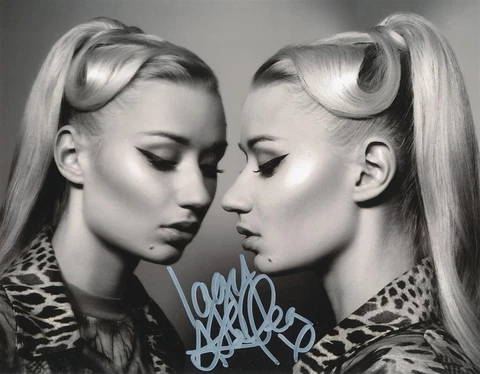 Iggy Azalea- Signed B&W Photograph Cover
