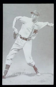 1947 Exhibits (EX) Mickey Vernon Washington Nationals MLB Baseball Trading Card - Picture 1 of 2
