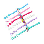  10PCS Mermaid Party Supplies Cartoon Mermaid Bracelet PVC Wristbands Bracelet