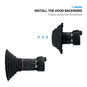 Anti-Reflection Silicone 73-88mm Lens Hood For Canon Nikon Sony Fujifilm Camera - Picture 1 of 12
