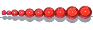 pangaeawalker AAA quality round miracle beads of 4, 5, 6, 8, 10, 12 mm, red - Picture 1 of 2