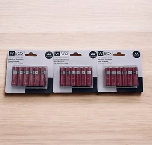 AA Batteries 36 Pack - Alkaline - Quality Batteries By W Box - Picture 1 of 5
