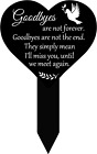Plaque commémorative cœur pieu de tombe acrylique marqueur de cimetière noir 
