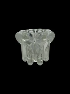 Vtg. Clear Glass Votive Holders, Bubble. Set of 2. - Picture 1 of 5