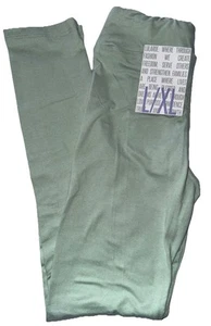 NWT LuLaRoe Kids L/XL (8-14) Solid Pistachio Or Light Mint Green Leggings - Picture 1 of 9