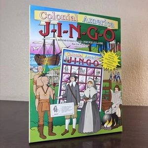 Colonial America JINGO Educational Bingo Style Game GGA181 +Baseball Bingo Game - Picture 1 of 17