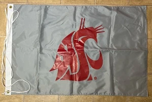 Washington State WSU Cougars Outdoor Flag Colores Made in USA 37 "x 23.5" - Picture 1 of 9