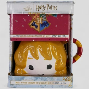 Harry Potter Hermione Mug & 4 Color Changing Hot Cocoa Mixes 4oz Gift Set NEW - Picture 1 of 13