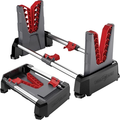 Soporte de limpieza de pistola ajustable 10-16 pulgadas portátil rifle escopeta tornillo rojo Foto 1 de 4