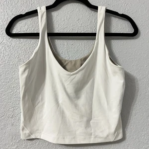 Lululemon Align Tanktop Sport-BH Training Damen Größe 10 weiß nicht gepolstert - Bild 1 von 7
