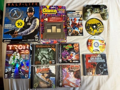 Lote de Videojuegos para PC (Half-Life, Trim 2.0, Wolfenstein) + Otros Artículos, SIN PROBAR Foto 1 de 4