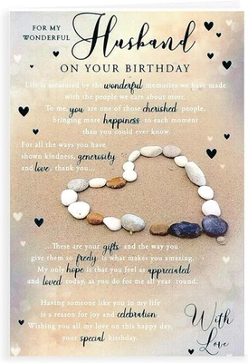 KINGFISHER For My Wonderful Husband Birthday Card - Size 6" X 9"