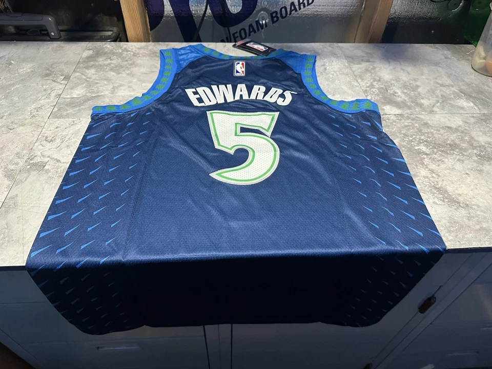 NWT Nike Anthony Edwards Timberwolves Jersey Size Medium  - Image 1 of 4