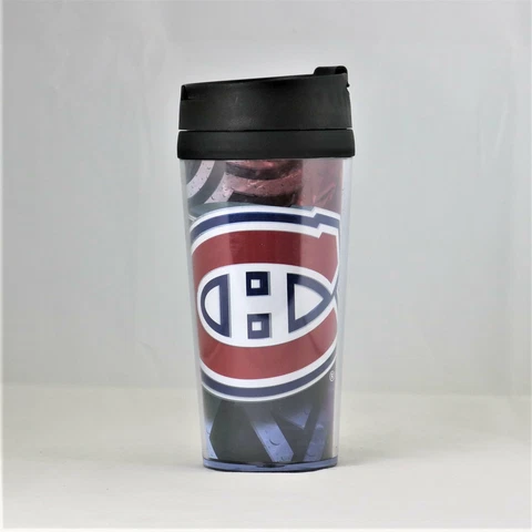 Montreal Canadiens NHL Licensed Acrylic Tumbler Coffee Mug w/wrap Insert Cover
