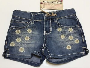 NWT Vanilla & Srar Girls Jeans Shorts Size4 - Picture 1 of 4
