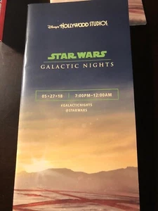 Mapa Disney Hollywood Studios Star Wars Galactic Nights 27-05-18 - Imagen 1 de 10