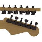 Hipshot 6K1EL0BT-STAG Guitar Tuner Upgrade Kit for 6 Inline Headstocks, Black