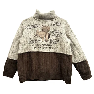 Iceberg Vintage Made Italy ~Small PLUTO Wool Embroidery Patch Sweater Disney - Picture 1 of 10