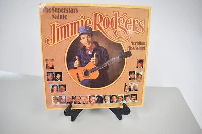 Rare Superstars Salute Jimmie Rodgers 2-LP- V/A - Willie & Waylon NEW SEALED - Image 1 of 2