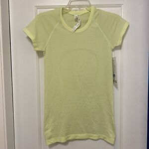 NEW Lululemon Women's Swiftly Tech Short Sleeve Shirt 2.0 Faded Zap Size 4 NWT