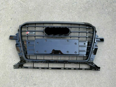 Para Audi Q5 2013-2018 negro estilo SQ5 parrilla radiador parrilla frontal brillante - Imagen 1 de 4