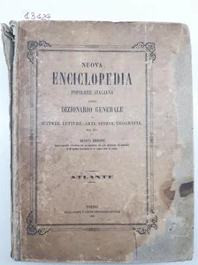 Nuova enciclopedia Popolare Italiana dizionario generale Atlante UTET 1866 - Imagen 1 de 12