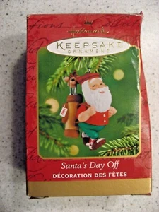 Vintage Hallmark Keepsake Ornament Santa's Day Off Christmas Ornament 2001 - Picture 1 of 3