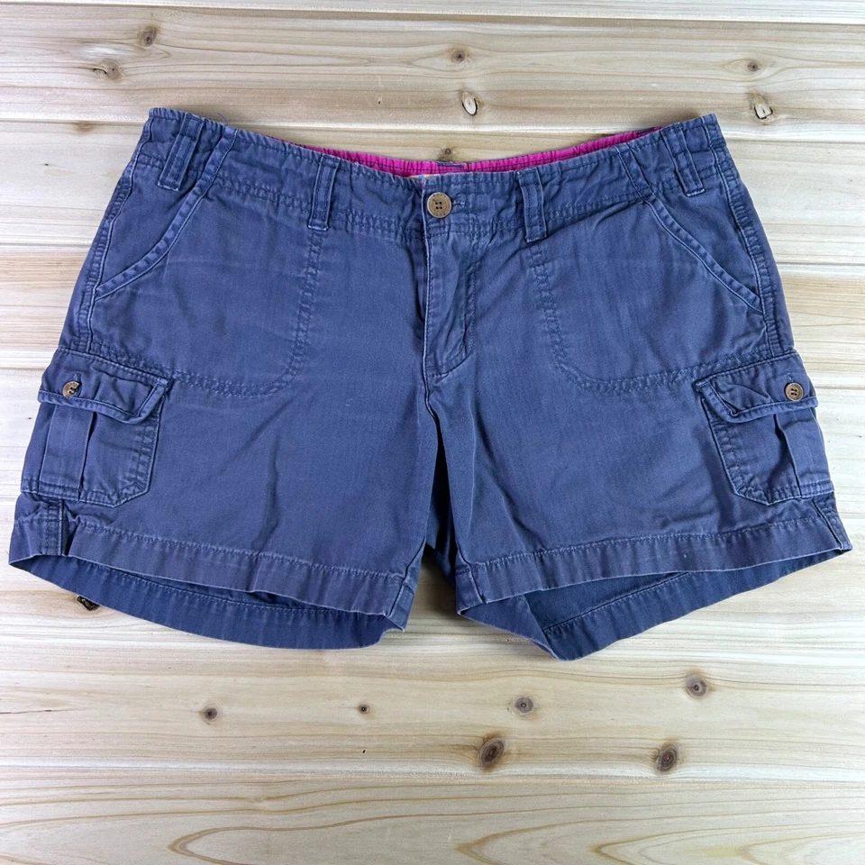 Roxy Shorts Womens Size 9 Blue Low Rise Cargo Shorts - Image 1 of 4