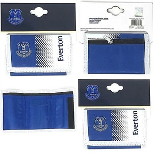 EVERTON FC WAPPEN NYLON CLUB WAPPEN MÜNZE GELD GELDBÖRSE BARGELD & KREDITKARTE SEHR GUTER ZUSTAND - Bild 1 von 4
