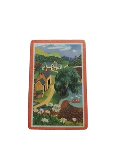 RARE FARM IN COUNTRY ON PLAYING CARDS - Picture 1 of 3