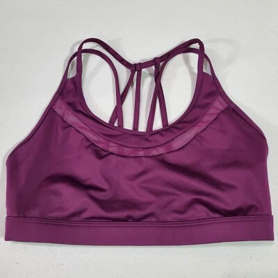 Victoria's Secret Women Sports Bra Small Purple Strappy Back Mesh Wireless - Image 1 of 4