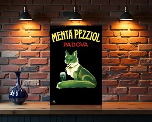 Vintage Menta Pezziol Padova Heavy Metal Sign – 24"x16" (60x40 cm) - Picture 1 of 5