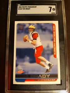 2000 Pacific Paramount TOM BRADY (RC) #138 SGC 7 / New Slab / Nice centering!