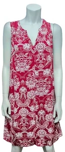 Vestido GAP para mujer bonito borgoña blanco viscosa floral manga corta precio de venta sugerido por el fabricante 29,99 GBP - Imagen 1 de 1