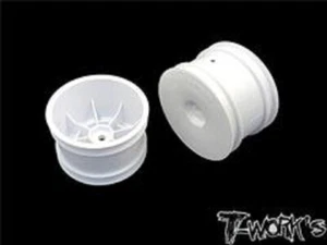 Rueda trasera blanca TWorks TE-218CW2 1/10 2,2 12 mm hexagonal - 1pr - Imagen 1 de 1