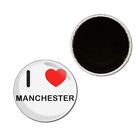 I Love Manchester - Button Badge Fridge Magnet - Decoration Fun BadgeBeast
