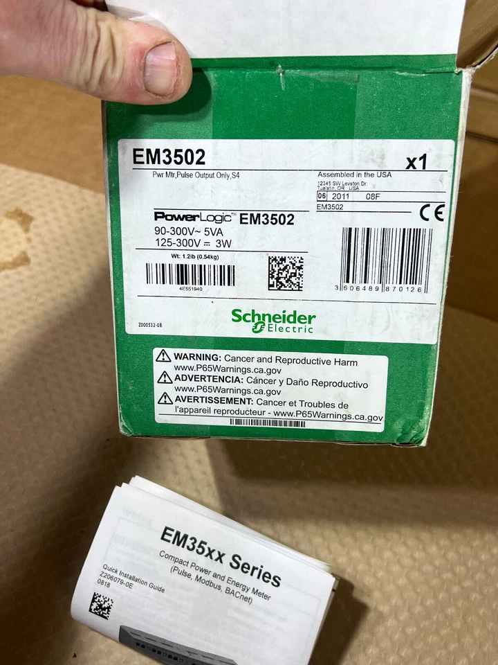SCHNEIDER ELECTRIC *PowerLogic * EM3502  (NEW IN BOX) * WARRANTY *Free FAST SHIP - Image 1 of 4